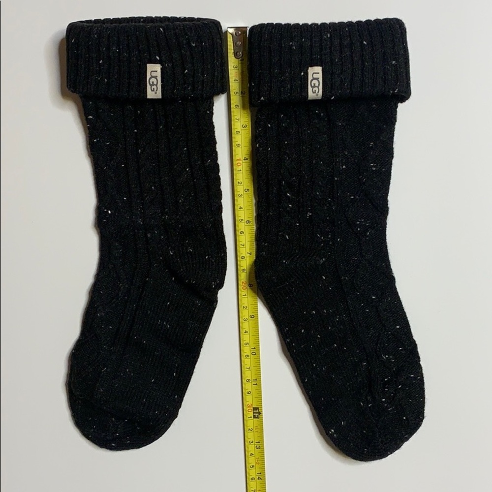 UGG Black Sienna Short Rain Boot Socks - Picture 7 of 8